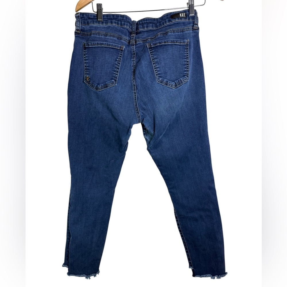 Kut From The Kloth Denim Jeans Women’s 14 Mid Rise Ankle Skinny Medium Wash Blue - Picture 4 of 4